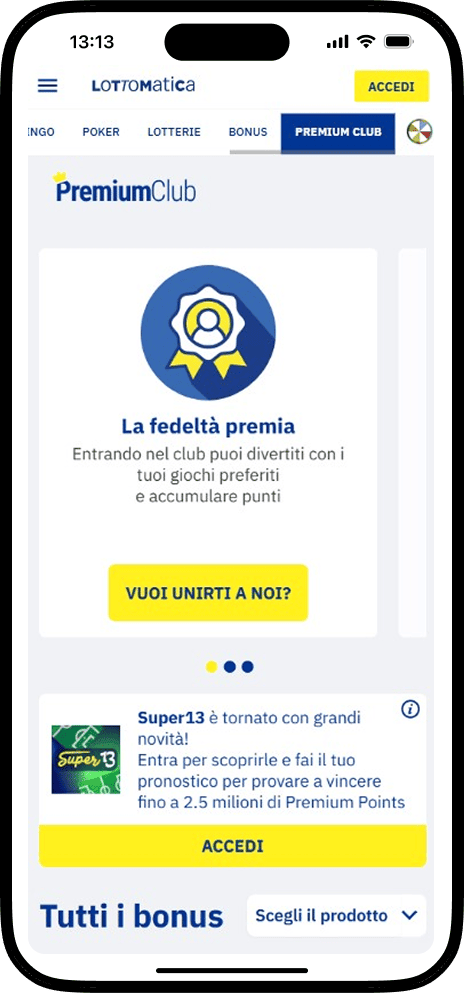 Lottomatica Casino Premium Club